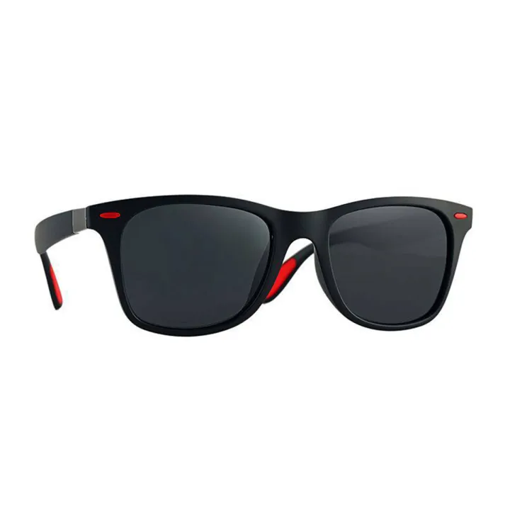 Fashionable Polarized driving Sport Square Sun glass Men- Black - Image 3